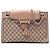 Borsa a tracolla Gucci Emily Large in tela GG beige