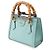 Borsa Gucci Blue Mini Calfskin Bamboo Diana Satchel Blu chiaro - vista 2