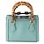 Borsa Gucci Blue Mini Calfskin Bamboo Diana Satchel Blu chiaro - vista 4