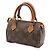 Borsa a mano Louis Vuitton Monogram Mini Speedy Marrone - vista 3