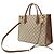 Borsa Tote Gucci GG Small Marrone Crudo - vista 3