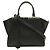 Bolso de mano Fendi Trois Jours de piel negra Negro
