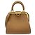 Borsa a mano in pelle marrone Christian Dior