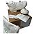 Bottega Veneta Vulcan Sneaker – Canvas Optic White – Size 39 Bianco