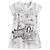 Monnalisa Kleid mit Paris-Print 10 a Weiß