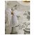 Monnalisa Kleid mit Paris-Print 10 a Weiß - Ansicht 12