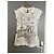 Monnalisa Kleid mit Paris-Print 10 a Weiß - Ansicht 5