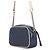 Bolsa de mão em couro Small acolchoada Gucci GG Marmont Branco Azul marinho - vista 2