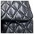 Bolsa de Ombro Chanel Matelassé em pele de cordeiro Preto - vista 8
