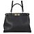 Fendi Peekaboo Regular Lederhandtasche Schwarz
