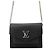Borsa a tracolla con catena Louis Vuitton Pochette MyLockme Nero