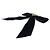 NUOVO PRADA 1IF154 FERMAGLIO PER CAPELLI FIOCCO IN VELLUTO NERO BARRETTE HAIR CLIP - vista 2