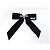 NUOVO PRADA 1IF154 FERMAGLIO PER CAPELLI FIOCCO IN VELLUTO NERO BARRETTE HAIR CLIP - vista 3