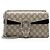 Borsa a tracolla Dionysus Medium E/W in GG Supreme e cristalli Gucci Marrone Beige