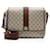 Gucci GG Supreme Ophidia Medium Flap Messenger Marrone Beige