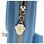 Borsa a tracolla Gucci GG Canvas Moon Side Blu - vista 10