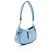 Borsa a tracolla Gucci GG Canvas Moon Side Blu - vista 2