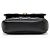 Bolsa de aba pequena Medusa Square em couro acolchoado Versace Preto - vista 4