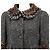 Chaqueta Chanel 05A P26778 de tweed de lana con estampado de espiga Castaño Gris antracita - vista 2