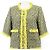Louis Vuitton Tweed-Kleid Blau Gelb - Ansicht 2