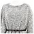 Vestido Louis Vuitton Low Gauge Melange 100% Wool Preto Branco - vista 2