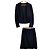 Autre Marque Conjunto de traje sin cuello Leilian Azul Azul marino