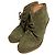 Stivaletti wedge stringati in camoscio Marc by Marc Jacobs Verde Cachi