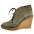Stivaletti wedge stringati in camoscio Marc by Marc Jacobs Verde Cachi - vista 5