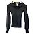 Céline Celine V-Ausschnitt Rippstrick-Top Braun