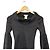 Céline Celine V-Ausschnitt Rippstrick-Top Braun - Ansicht 3