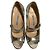 Manolo Blahnik Mary Jane Open Toe Pumps Silber - Ansicht 3