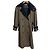 Mila Schön mila schon Houndstooth 2way Trench Coat Kleid Set Grün Khaki