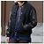 Autre Marque CHANGES REMAKE VARSITY JACKET Chaqueta Varsity de lana y cuero vacuno Negro Azul marino - vista 3