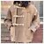 Autre Marque Needles DUFFLE COAT W/N HERRINGBONE MELTON Coat Castaño Camello - vista 3