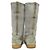 Chanel SPORTS Shearling-Stiefel Braun Grau - Ansicht 4