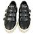Prada Leder-Sneaker mit Klettverschluss Schwarz Weiß - Ansicht 3