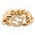 Gucci GG Chain Ring aus Metall, Größe 5