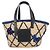 Borsa in rafia Loewe Anagram Blu Beige Blu navy