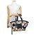 Borsa in rafia Loewe Anagram Blu Beige Blu navy - vista 4