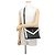 Borsa a tracolla Saint Laurent Paris Gabby Satchel Nero Bianco - vista 4