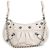 Borsa a tracolla mini Balenciaga Lucagol in pelle goffrata Bianco