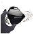 Borsa a tracolla mini Balenciaga Lucagol in pelle goffrata Bianco - vista 6