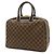 Borsa a mano Louis Vuitton Damier Deauville Bowling Vanity Marrone Damier ebene - vista 3