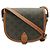 Céline Borsa a spalla media CELINE Triomphe Folco Marrone scuro