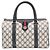 Borsa GUCCI Old GG Plus Sherry Line Beige Blu navy