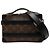 Borsa a tracolla Louis Vuitton Monogram Macassar Handle Soft Trunk Marrone