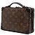 Borsa a tracolla Louis Vuitton Monogram Macassar Handle Soft Trunk Marrone - vista 2
