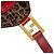 Fendi Tote Bag mit Leopardenprint Braun Rot - Ansicht 8