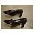 Autre Marque Braune Lederpumps mit goldener Schnalle - Ansicht 4