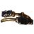 Autre Marque Gelbgoldring mit Saphiren, offenes Design Blau Golden